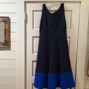 Elegant Navy and Blue Women's Dress